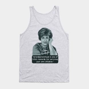 Erma Bombeck Portrait and Quote Tank Top